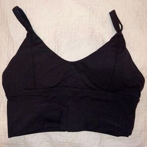 Women's Black Bralette Sports Bra